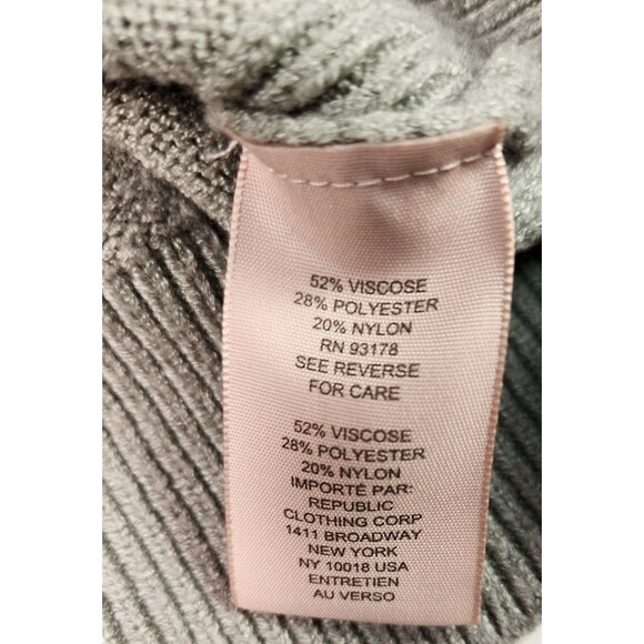 Women’s Philosophy Button Front Long Sleeve Grey/Green Cardigan Medium - Picture 5 of 11